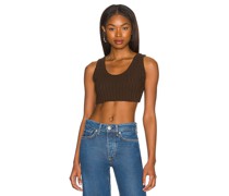COTTON CITIZEN TOP CAPRI in Chocolate