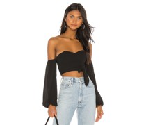 superdown CROP-TOP MAYA in Black