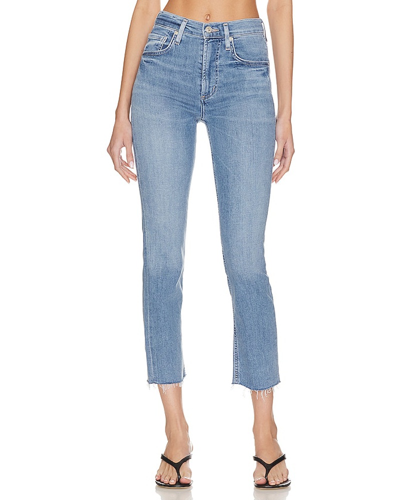 Citizens of humanity Damen Citizens of Humanity GERADE GESCHNITTENE CROP-JEANS ISOLA in Blue