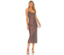 Lovers and Friends MIDI-KLEID LAUREN in Brown