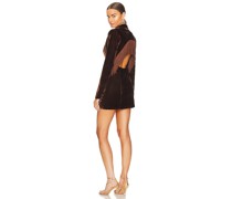 House of Harlow 1960 KLEID ORILEY in Chocolate