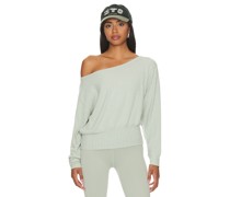 Spiritual Gangster Vida Ballet Rib Banded Hem in Sage