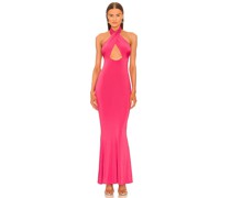 Michael Costello MAXIKLEID CROSS FRONT in Pink