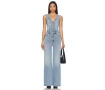 PISTOLA Aria Fitted Vest Jumpsuit in Blue