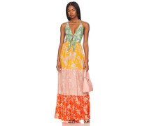Agua Bendita MAXIKLEID FAIRY in Green