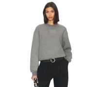 Alexander Wang PULLOVER AUS SOMMERSWEAT GLITTER ESSENTIAL in Grey