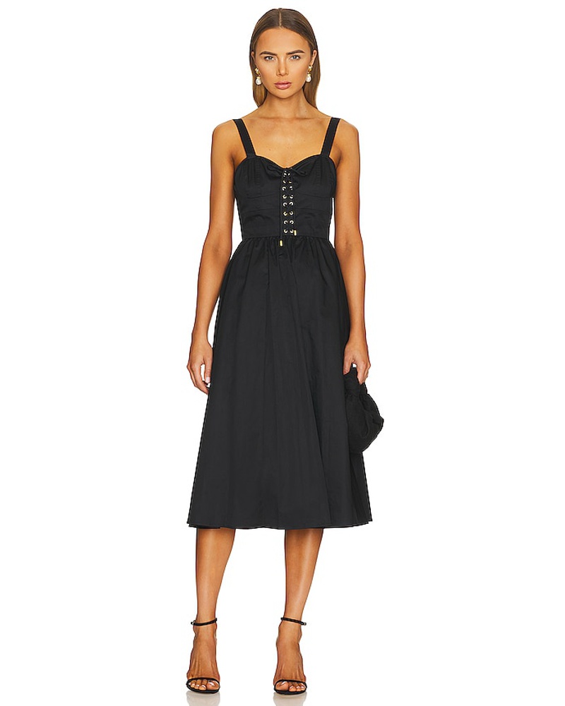 Karina Grimaldi Damen Karina Grimaldi MIDI-KLEID BRIDGETTE in Black