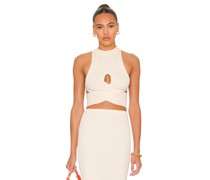 Camila Coelho TOP IN ÜBERKREUZTER FORM MACADAMIA in Ivory