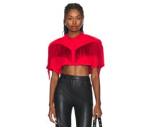 FIORUCCI Fringed Shirt in Red