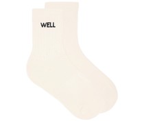 WellBeing + BeingWell Well Tube Sock in Cream.