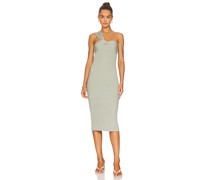 SIMKHAI MIDI-KLEID LAURENA in Sage