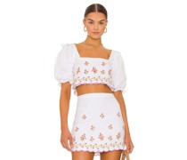 MAJORELLE CROP-TOP WESLEY in Ivory