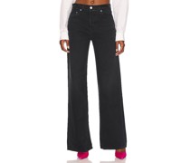 GRLFRND HOSE MIT SEHR LOCKERER PASSFORM UND WEITEM BEIN LAUREN in Black