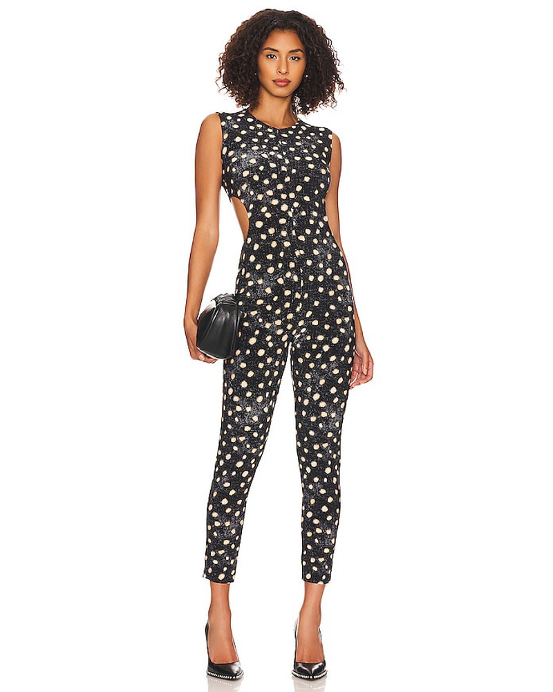 Norma Kamali Damen Norma Kamali CATSUIT SLEEVELESS CUTOUT in Black