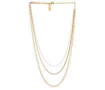 petit moments HALSKETTE LAYERED in Metallic Gold.
