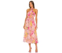 ROCOCO SAND KLEID MIDI in Pink