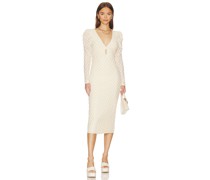 Lovers and Friends MIDI-KLEID ZOEY in Ivory