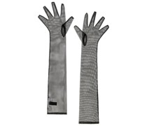 The Bar HANDSCHUHE TULLE in Black