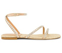 Larroude SANDALE PATMOS CRYSTAL in Nude