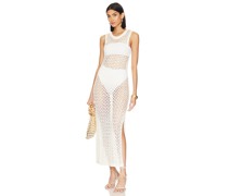 LNA KLEID RY OPEN KNIT in White