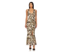 AFRM MIDI-KLEID MAISE in Army