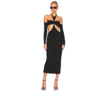 Not Yours To Keep MIDI-KLEID TAYLOR in Black