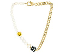 joolz by Martha Calvo HALSKETTE TAKE A CHANCE in Metallic Gold.