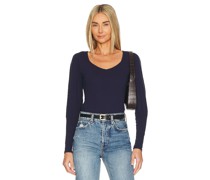 Bobi SHIRT BISHOP SLEEVE in Navy