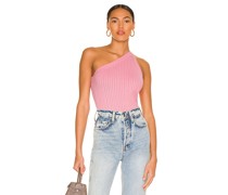 Stitches & Stripes SCHULTERFREIES TANK-TOP in Pink