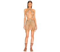 DUNDAS x REVOLVE MINIKLEID CHER in Metallic Gold