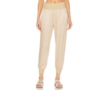 Bobi JOGGING-STYLE RIB MIX POCKET in Tan