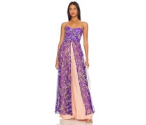 HEMANT AND NANDITA Corset Overlay Top in Purple