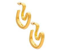 Cult Gaia OHRRING AYLA in Metallic Gold.