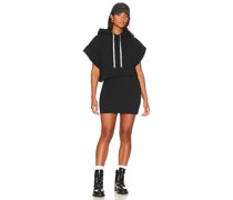 Shoreditch Ski Club HOODIE-KLEID SKYE SOFT TOUCH 2IN1 in Black