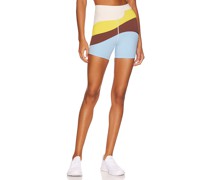 L*SPACE BIKER-SHORTS NEW HEIGHTS in Brown Blue
