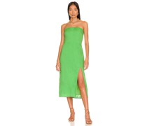 SNDYS MIDI-KLEID SERENA in Green