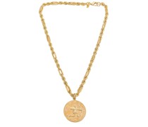 joolz by Martha Calvo HALSKETTE ZODIAC MEDALLION in Metallic Gold