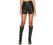 BLANKNYC SHORTS AUS LEDERIMITAT FAUX LEATHER in Black