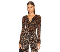 Diane von Furstenberg OBERTEIL LYRIC in Brown