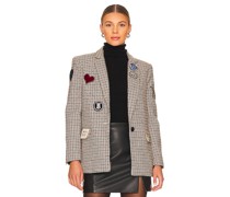 Central Park West BLAZER LUCKY PATCHES in Brown