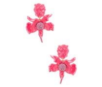 Lele Sadoughi OHRRINGE MIT KRISTALLEN LILY in Pink.
