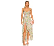 For Love & Lemons KLEID GUINEVERE in Green