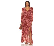 ASTR the Label MAXIKLEID ANORA in Burgundy