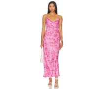 SPELL Islamorada Bias Strappy Maxi Dress in Pink