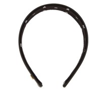 Lele Sadoughi STIRNBAND FAUX LEATHER BESSETTE HEADBAND in Black.