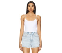Alexander Wang BODY IN TANK-TOP-FORM COTTON RIB SEAMLESS in White