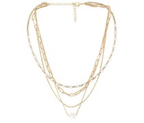 8 Other Reasons HALSKETTE ZOE in Metallic Gold.