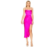 NICHOLAS DRAPIERTES MIDIKLEID SKYLER in Fuchsia