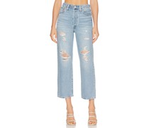 LEVI'S HOSE RIBCAGE STRAIGHT ANKLE in Blue
