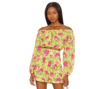 Luli Fama OBERTEIL RUFFLE in Yellow